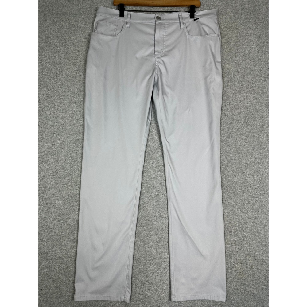 Travis Mathew Golf Pants Mens 38 Grey Open to Close Performance